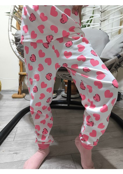 Kız-Erkek Bebek- Çocuk Pijama Takımı %100 Pamuk Uzun Kollu Yuvarlak Yaka Mevsimlik