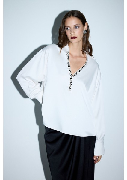 Uzun Kollu Gömlek Kemik 13044355001 indirimleri