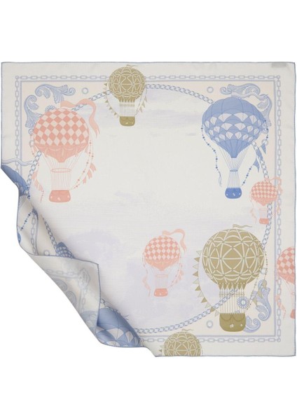 Ipekevi Kapadokya Tivil Ipek Eşarp Bebe Mavisi