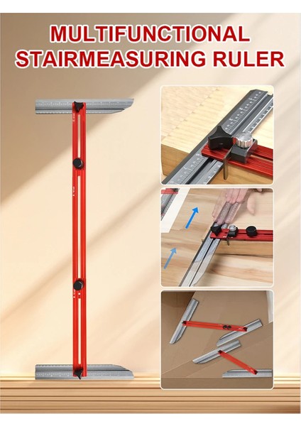 Merdiven Sırt Şablonu Aleti Profesyonel Raf Scribe Alet Merdiven Ölçüm Aracı Jig Yükselticiler Için Duvar Bölmeleri (Yurt Dışından) fırsatları