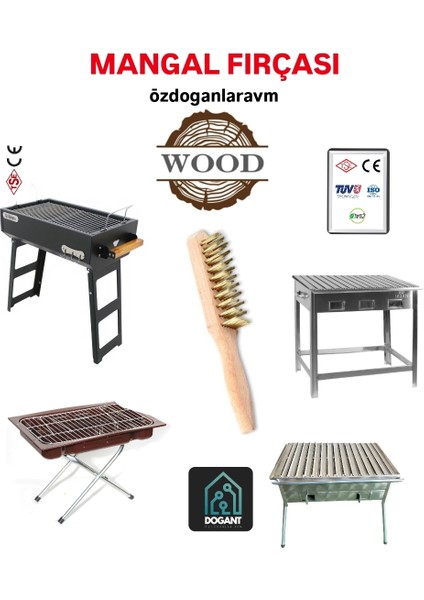 Mangal Izgara Barbükü Döküm Tel Fırça