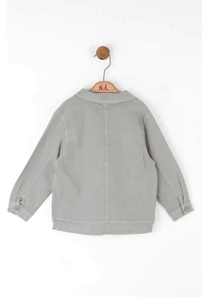 01-04 Yaş Erkek Bebek Gri-Laci Üçlü Takım - Gri-Lacivert