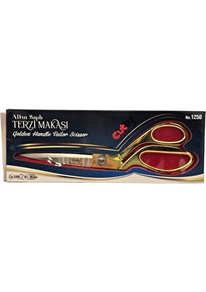 Cutty Orijinal Kumaş Kesim Makası 1 Adet Altın Renkli Ergonomik Tasarım