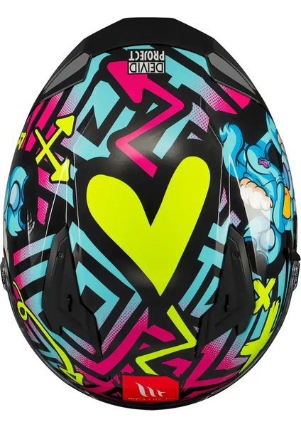 mt Braker Sv Crazy Teddy B7 Parlak Çoklu Renk Kapalı Kask fırsatları