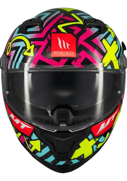 mt Braker Sv Crazy Teddy B7 Parlak Çoklu Renk Kapalı Kask indirimleri