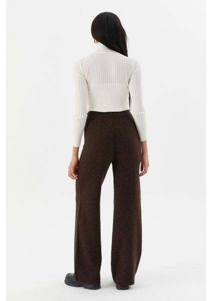 Beli Ip Bağcıklı Triko Pantolon Kahve indirimleri