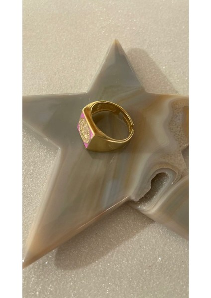 Ayarlanabilir Mor Mineli Zirkon Taşlı Gülen Yüz 925 Ayar Gümüş Yüzük indirimleri