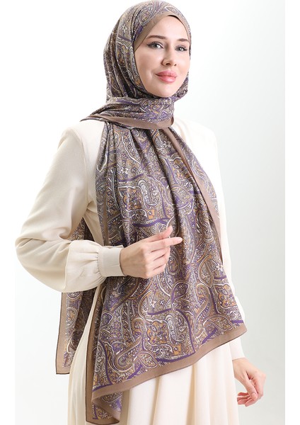 Karaca Desenli Mio Şal 82011-05 Toprak Mor fiyatları