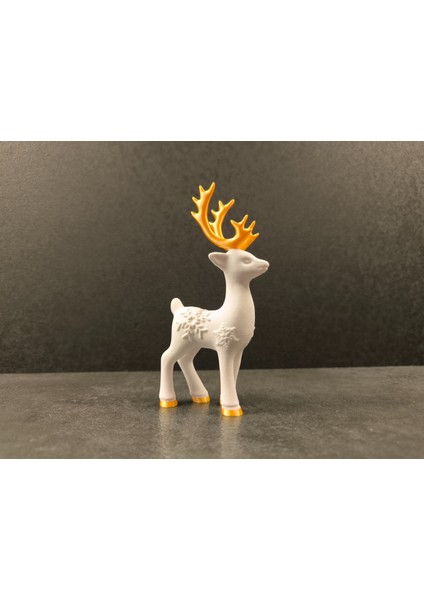 Winter Deer Set – Kar Tanesi Detaylı 3D Geyik Figürleri (3’lü Set) fırsatları
