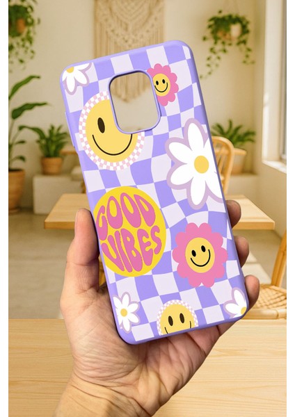 Xiaomi Redmi Note 9 Pro/9s Uyumlu Good Vibes Silikon Darbe Emici Klasik Korumalı Rubber Kılıf