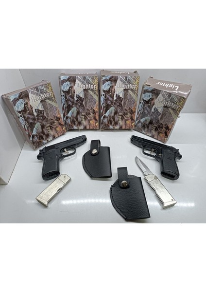 Silah Tasarımlı Bıçaklı Çakmak fırsatları