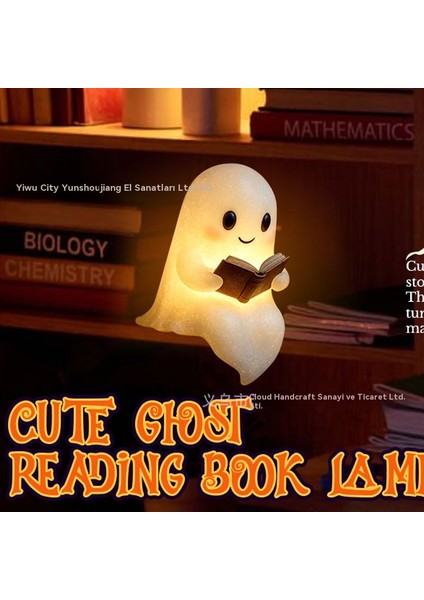 Sevimli Hayalet Okuma Kitabı Lamp Cadılar Bayramı Hayalet Gece (Yurt Dışından) modelleri