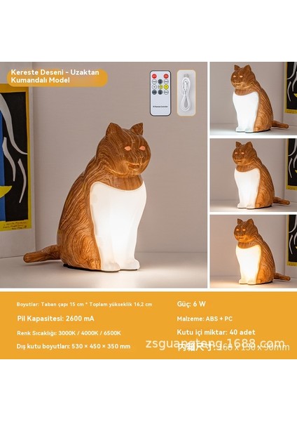 Başucu Yatak Odası USB Kedi Süsleri Dekoratif Gece Işığı (Yurt Dışından) fiyatları