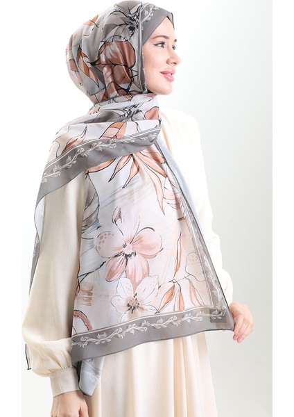 Hanzade Fransız Ipeği Şal 70330-06 Toprak Kahverengi modelleri