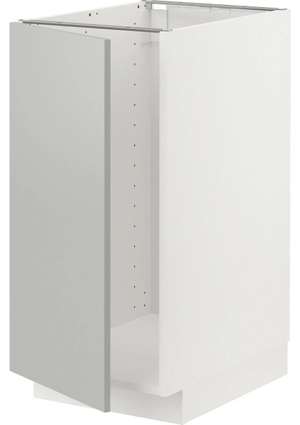 Metod Eviye Dolabı Havstorp Açık Gri Koyu Gri 40 x 60 cm 1 Kapaklı