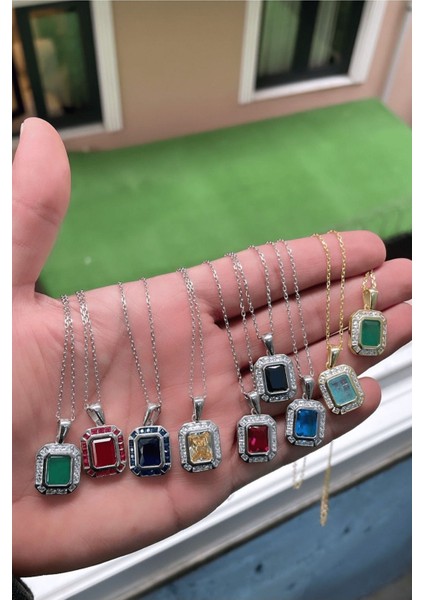 Altın Kaplama Buz Mavi Paraiba Kare Taş Kibar ve Zarif 925 Ayar Gümüş Yüzük Farklı Renk Çalışılır modelleri