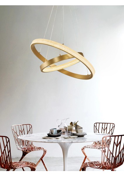 Ikili Sarkıt Avize Eskitme Salon Ledli Avize