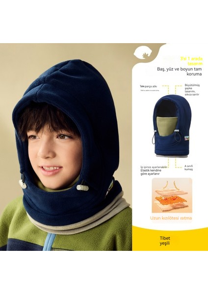 Kış Çocuk Sıcak Tek Parçalı Şapka/küçük (Yurt Dışından)