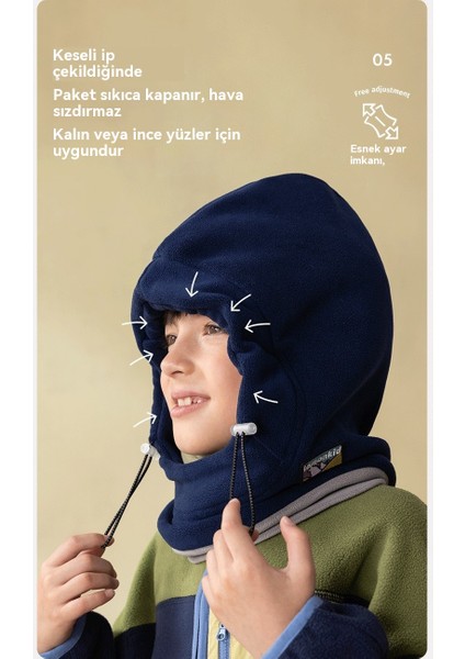 Kış Çocuk Sıcak Tek Parçalı Şapka/küçük (Yurt Dışından) fırsatları