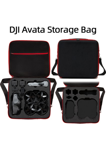 Djı Avata Büyük Kapasiteli Drone Pil Gözlük Saklama Çantası Sert Kabuklu Darbeye Dalı Taşıma Çantası Omuz Askılı (Yurt Dışından) fiyatları