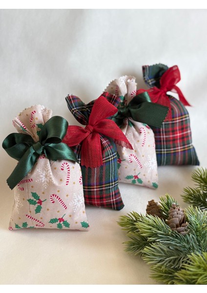 4 Adet Lavanta Kesesi Yılbaşı Hediyelik Karışık Desen