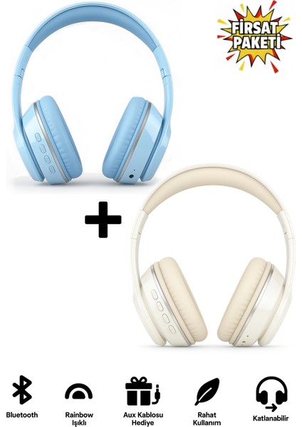 Kablosuz Bluetooth Kulaküstü Kulaklık – Mikrofonlu, Stereo Ses, Aux ve Hafıza Kartı Desteği Nova