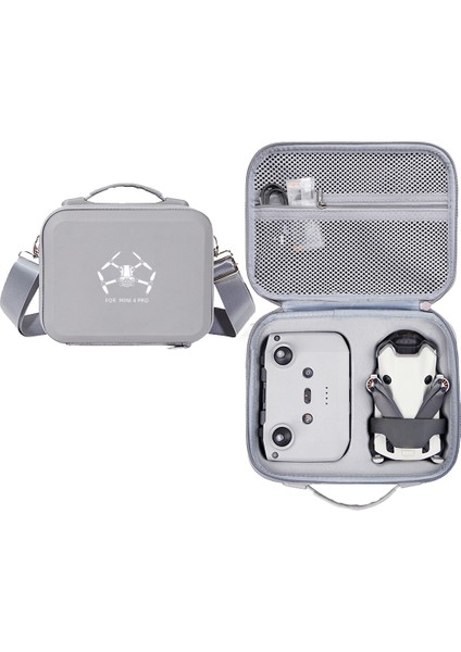 Djı Mini 4 Pro Eva Darbeye Dalı Taşıma Çantası Drone Rc-N1 / N2 Kontrol Cihazı Çapraz Askılı Çanta (Yurt Dışından)