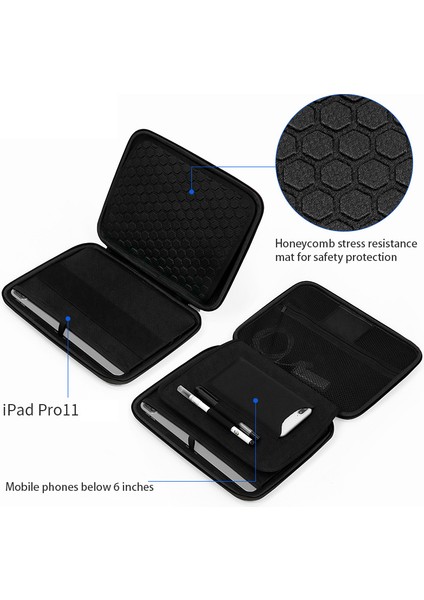 Baona iPad Pro 11 Inç Saklama Kutusu Darbeye Dalı Eva Sert Kabuklu Taşıma Çantası Tablet El Çantası - Gri (Yurt Dışından) fırsatları