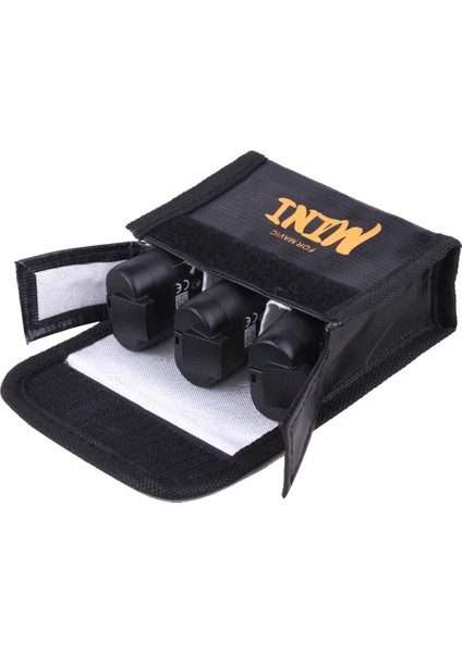 Sunnylıfe DC296 Çizilmeye Dalı Patlamaya Dalı Pil Güvenli Çanta Yangına Dalı Pil Koruyucu Saklama Kutusu Djı Mini Se/2/mavic Mini Için (3 Adet Pil Versiyonu) (Yurt Dışından)