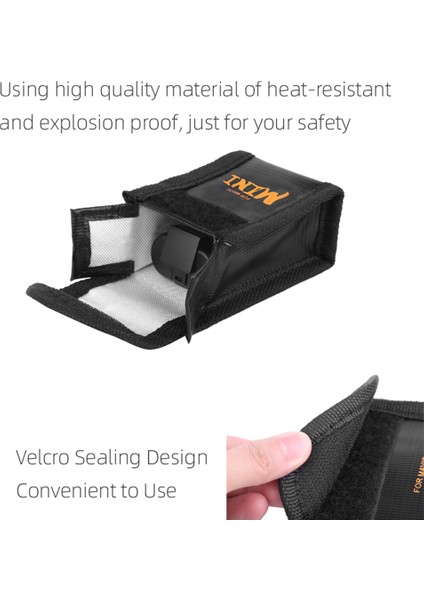 Sunnylıfe DC296 Çizilmeye Dalı Patlamaya Dalı Pil Güvenli Çanta Yangına Dalı Pil Koruyucu Saklama Kutusu Djı Mini Se/2/mavic Mini Için (3 Adet Pil Versiyonu) (Yurt Dışından) modelleri