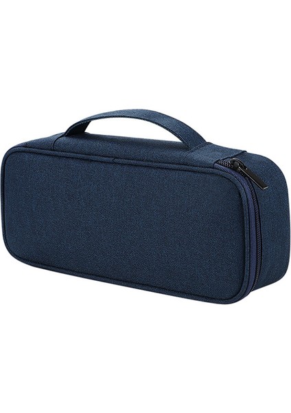 U Disk Power Bank Veri Kablosu Için Dijital Aksesuar Saklama Çantası, L Beden - Lacivert (Yurt Dışından)