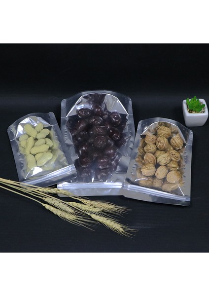 MX-067 100 Adet 12X17+4CM 20C Alüminyum Folyo Ayakta Duran Sızdırmazlık Poşeti Gıda Ambalaj Poşeti (Bpa Içermez, Fda Yoktur) (Yurt Dışından) fırsatları