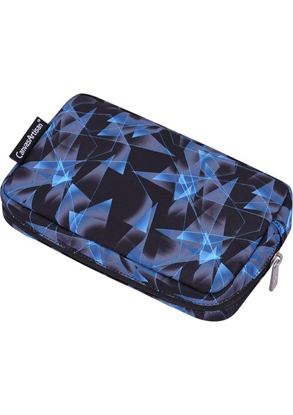 Canvasartısan H11-S11 Polyester Küçük Saklama Kutusu Elmas Dokulu Tasarım Telefon Fare Taşıma Çantası Dijital Aksesuar Çantası - Mavi (Yurt Dışından) modelleri