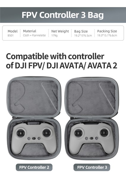 Sunnylıfe B501 Djı Fpv Uzaktan Kumanda Için Saklama Çantası 3/2 Darbeye Dalı Kumaş Taşıma Çantası (Yurt Dışından) fiyatları