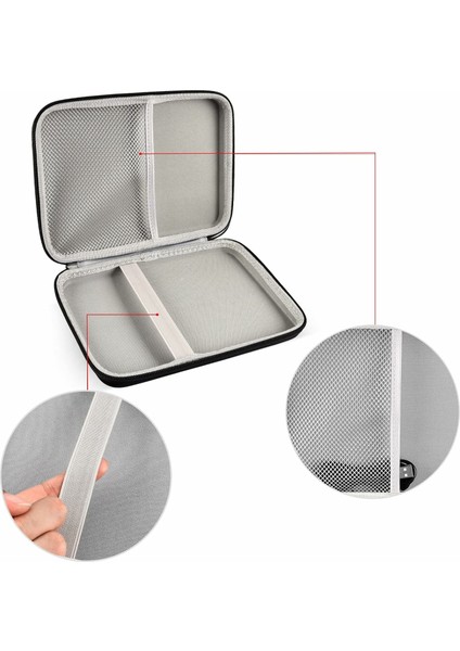 Boyuna Monte LED Okuma Işığı Saklama Çantası Eva + Naylon Kılıf Seyahat Düzenleyici El Çantası (Yurt Dışından) fiyatları