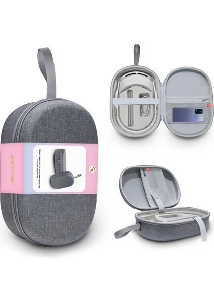 Jys JYS-APP001 Apple Vision Pro Vr Aksesuarları Için Saklama Çantası, Gri Keten Kılıf (Yurt Dışından)