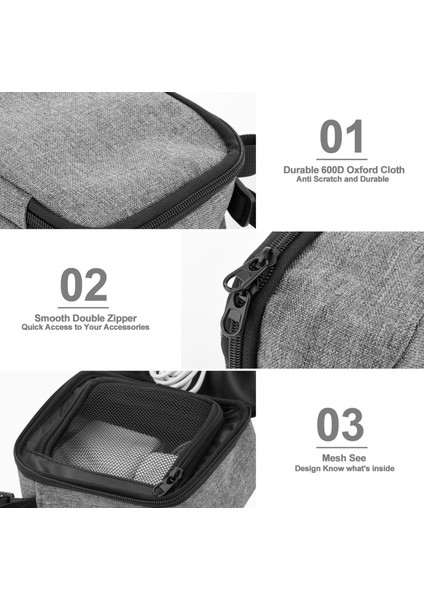 Txesıgn Dizüstü Bilgisayar Şarj Cihazı, Güç Bankası, Kulaklık Kablosu, Düzenleyici Çantası Için Saklama Çantası (Yurt Dışından) indirimleri