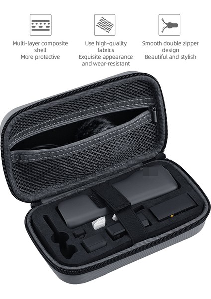 Djı Pocket 2 Taşıma Çantası Seyahat Saklama Çantası Darbeye Dalı Koruyucu Kılıf ve Karabina ile Brdrc DJI-8183 (Yurt Dışından) fırsatları
