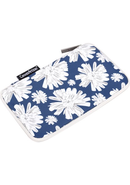Canvasartısan H34-S21 Çiçek Desenli Fare Şarj Kablosu Dijital Aksesuar Saklama Çantası Kılıfı 20X12X3CM (Yurt Dışından)