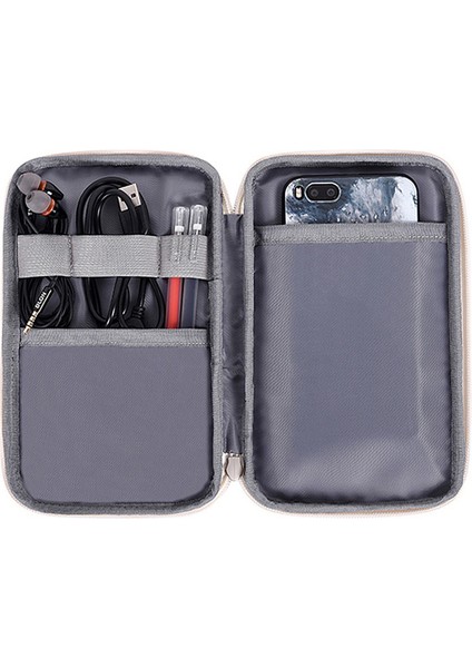 Canvasartısan H34-S21 Çiçek Desenli Fare Şarj Kablosu Dijital Aksesuar Saklama Çantası Kılıfı 20X12X3CM (Yurt Dışından) fırsatları