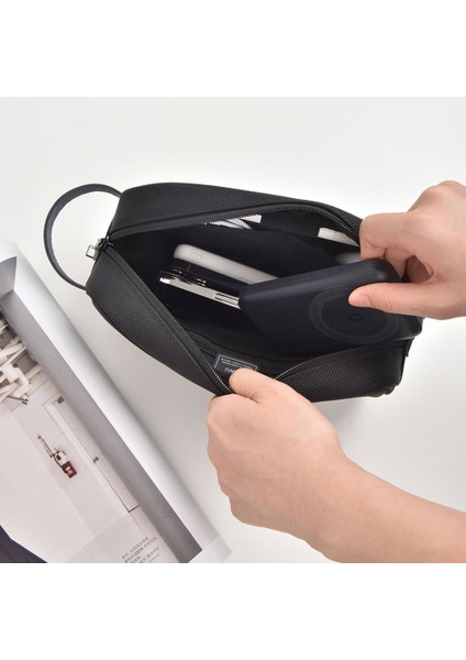 Wıwu Hali Seyahat Çantası H1 Dijital Aksesuar Saklama Çantası Kilitli Güç Bankası Kablo Düzenleyici (Yurt Dışından) indirimleri