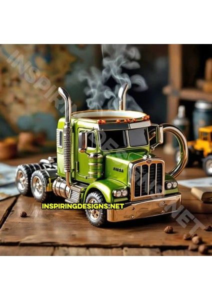 Kamyon Şekli Kahve Fincanları Saksı Fincan Süslemeleri (Yurt Dışından)