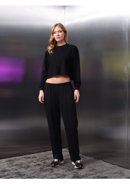 Kadın Crop-Eşofman Takım