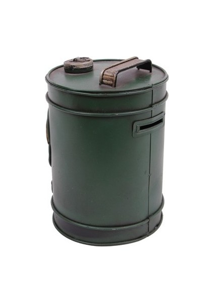 Dekoratif Metal Yakıt Bidonu Kumbaralı Biblo