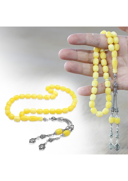 Arnavut Zincir Kararmaz Metal Püsküllü Kapsül Kesim Sarı Beyaz Beyrut Kehribar Tesbih fiyatları