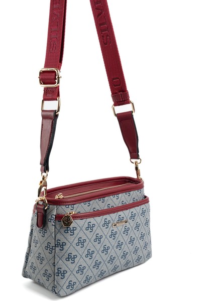 Gri - Bordo SP1184 Kadın Çapraz Çanta fiyatları