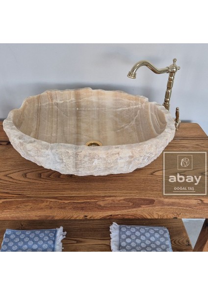 Bal Onyx Doğal Patlatma Kayık Lavabo fiyatları
