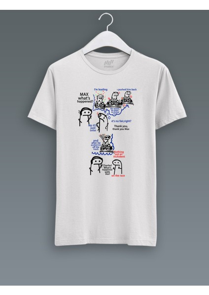 Charles And Max Beyazt-Shirt
