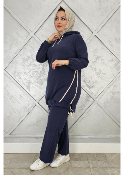 Kadın Kapüşonlu Kombinli Tesettür Takım