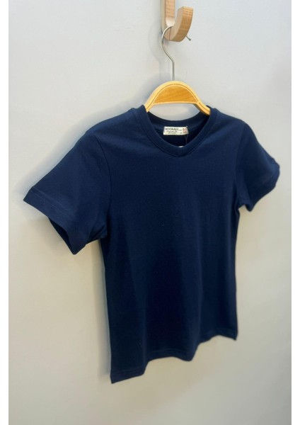 Erkek Çocuk Basic Kısa Kol T-Shirt 9187 Lacivert fırsatları